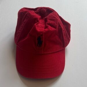 Polo by Ralph Lauren Red Adjustable Cap